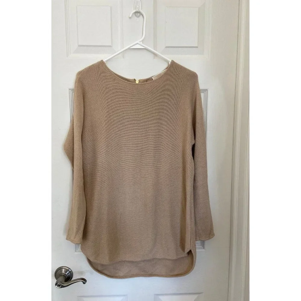 Michael Kors long tan sweater